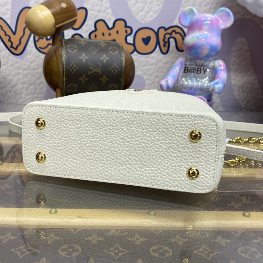 Replica Loius Vuitton Capucines Beige Blue 8 Replica Loius Vuitton Capucines Beige Blue - top-tier luxury replica shoulder bag