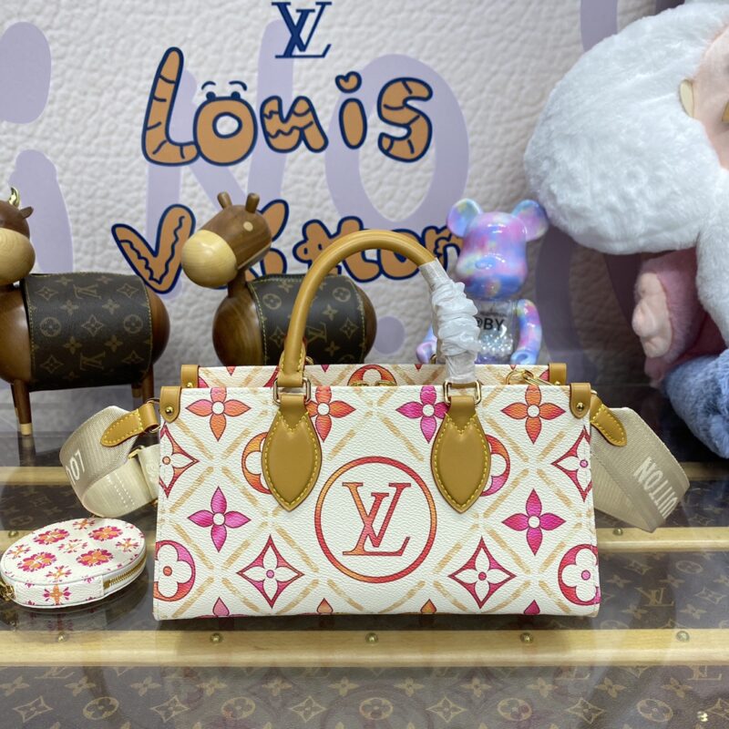 Replica LV OnTheGo East West Orange 1 Replica LV OnTheGo East West Orange - realistic designer-inspired fake bag