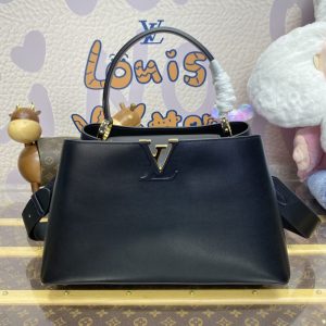 Replica Loius Vuitton Capucines Large Black Full 1 Replica Loius Vuitton Capucines Large Black Full - elite superclone designer purse