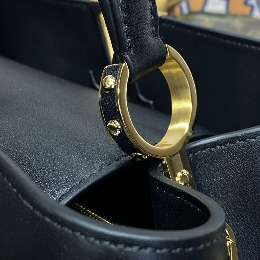 Replica Loius Vuitton Capucines Large Black Full 9 Replica Loius Vuitton Capucines Large Black Full - high-end fake designer purse
