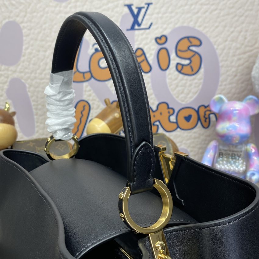 Replica Loius Vuitton Capucines Large Black Full 2 Replica Loius Vuitton Capucines Large Black Full - high-accuracy replica luxury purse