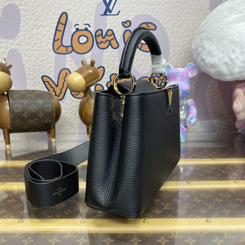 Replica Loius Vuitton Capucines Full Black 3 Replica Loius Vuitton Capucines Full Black - premium 1:1 fake handbag model