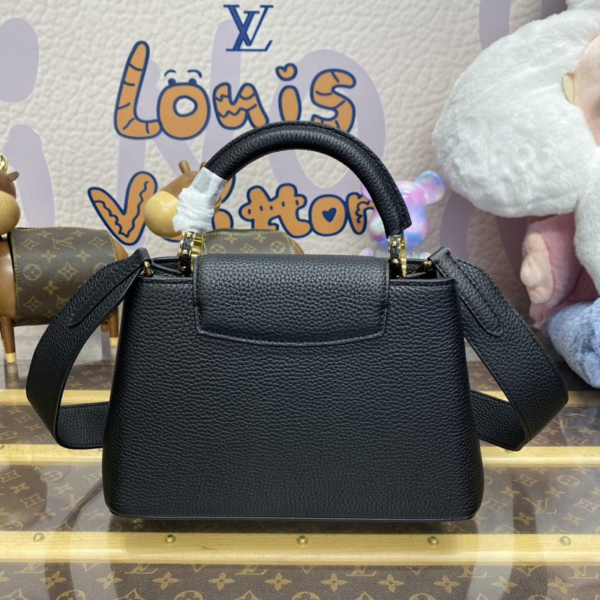 Replica Loius Vuitton Capucines Full Black 4 Replica Loius Vuitton Capucines Full Black - authentic-look luxury purse replica