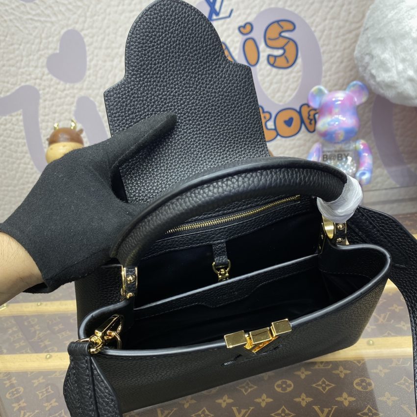 Replica Loius Vuitton Capucines Full Black 6 Replica Loius Vuitton Capucines Full Black - premium 1:1 fake handbag model