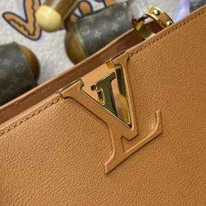 Replica Loius Vuitton Capucines Brown Large 5 Replica Loius Vuitton Capucines Brown Large - premium 1:1 fake handbag model