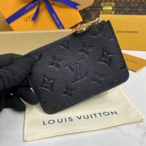 Replica Louis Vuitton Romy Card Holder Black 4 Replica Louis Vuitton Romy Card Holder Black - best quality luxury bag dupe