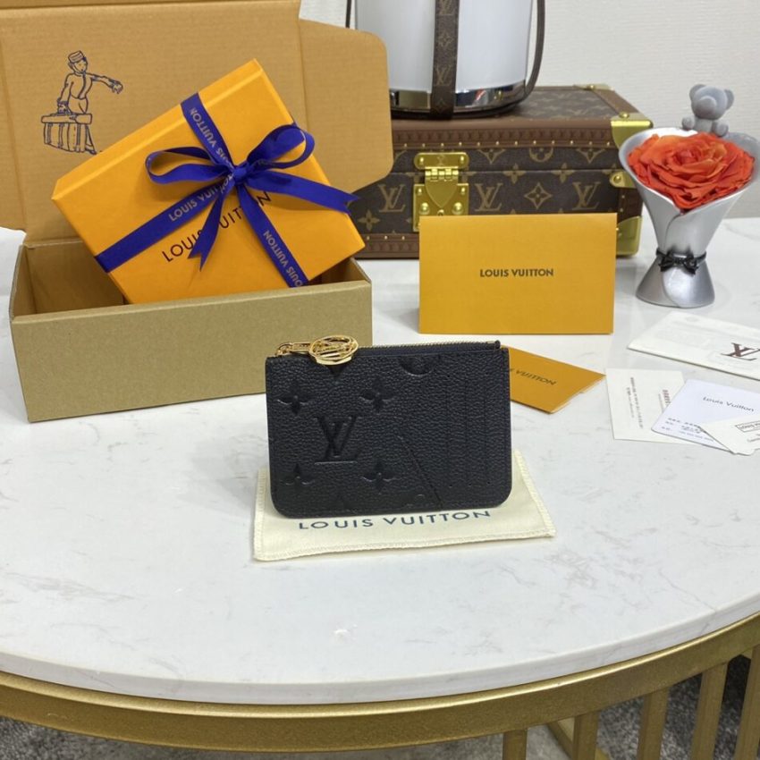 Replica Louis Vuitton Romy Card Holder Black 8 Replica Louis Vuitton Romy Card Holder Black - high-quality designer bag clone