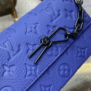 Replica Louis Vuitton Steamer Wearable Wallet Blue 4 Replica Louis Vuitton Steamer Wearable Wallet Blue - 1:1 designer replica handbag