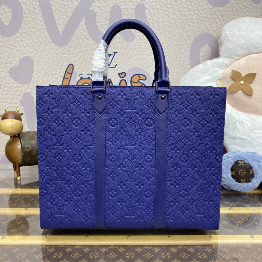 Replica Louis Vuitton Sac Plat 24H Blue 6 Replica Louis Vuitton Sac Plat 24H Blue - ultra-realistic fake designer tote