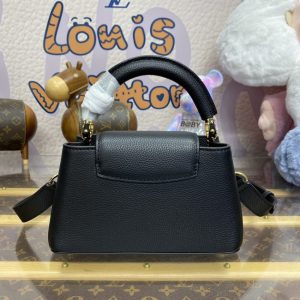 Replica Loius Vuitton Capucines East West Black 5 Replica Loius Vuitton Capucines East West Black - 1:1 designer replica handbag