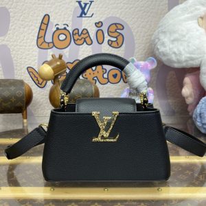 Replica Loius Vuitton Capucines East West Black 1 Replica Loius Vuitton Capucines East West Black - top-tier luxury replica shoulder bag