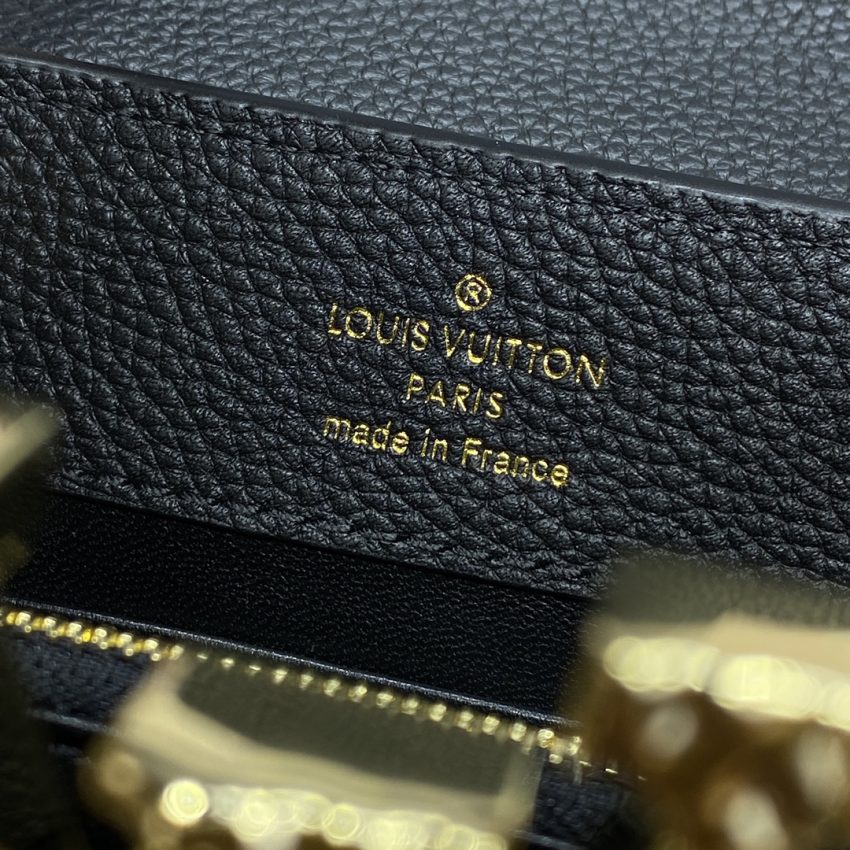 Replica Loius Vuitton Capucines East West Black 10 Replica Loius Vuitton Capucines East West Black - 1:1 designer replica handbag