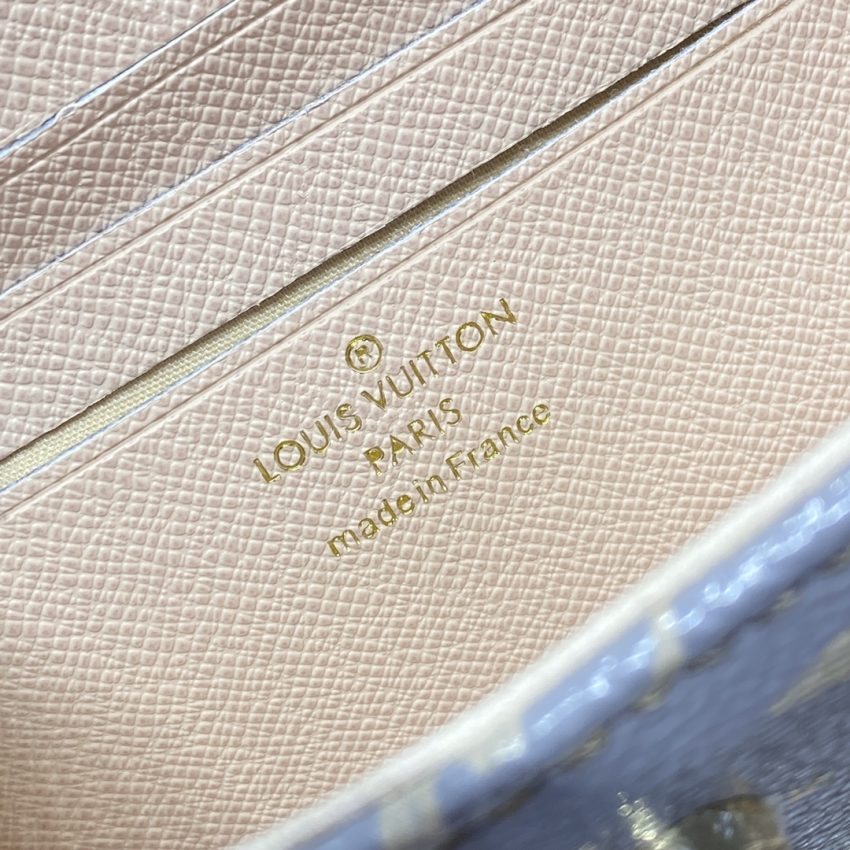 Replica Louis Vuitton Wallet on Chain Ivy Grey - authentic-look luxury purse replica