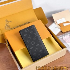 Replica Louis Vuitton Brazza Wallet Black 8 Replica Louis Vuitton Brazza Wallet Black - authentic-look luxury purse replica