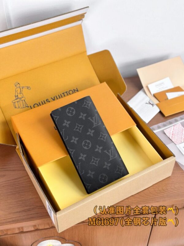 Replica Louis Vuitton Brazza Wallet Black 8 Replica Louis Vuitton Brazza Wallet Black - authentic-look luxury purse replica