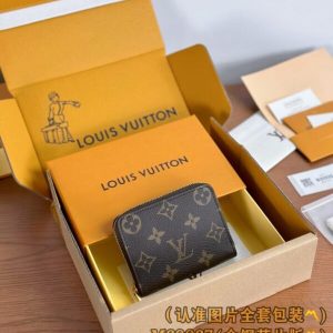 Replica Louis Vuitton Zipper Coin Purse Brown 4 Replica Louis Vuitton Zipper Coin Purse Brown - realistic designer-inspired fake bag