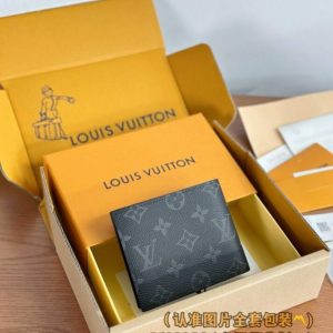 Replica Louis Vuitton Marco Wallet Black - top-tier luxury replica shoulder bag