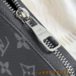 Replica Louis Vuitton Zippy Wallet Black - premium 1:1 fake handbag model