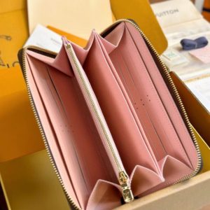 Replica Louis Vuitton Zippy Wallet Brown&Pink 2 Replica Louis Vuitton Zippy Wallet Brown&Pink - high-accuracy replica luxury purse