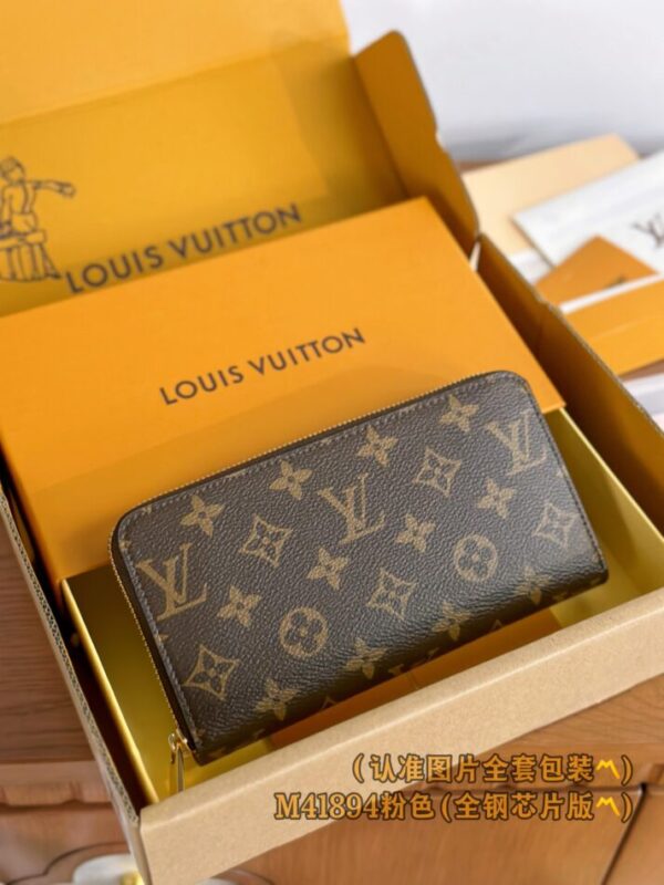 Replica Louis Vuitton Zippy Wallet Brown&Pink 3 Replica Louis Vuitton Zippy Wallet Brown&Pink - top-tier luxury replica shoulder bag