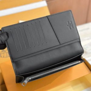 Replica Louis Vuitton Brazza Wallet Black Grid 4 Replica Louis Vuitton Brazza Wallet Black Grid - best quality luxury bag dupe