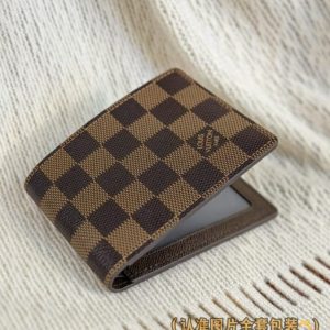 Replica Louis Vuitton Slender Wallet Brown Grid 7 Replica Louis Vuitton Slender Wallet Brown Grid - 1:1 designer replica handbag