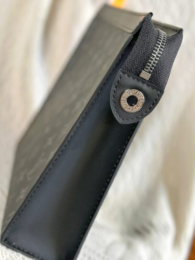 Replica Louis Vuitton Pochette Voyage Black 4 Replica Louis Vuitton Pochette Voyage Black - near-authentic luxury replica handbag