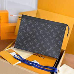 Replica Louis Vuitton Pochette Voyage Black 5 Replica Louis Vuitton Pochette Voyage Black - best quality luxury bag dupe