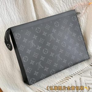 Replica Louis Vuitton Pochette Voyage Black 7 Replica Louis Vuitton Pochette Voyage Black - best quality luxury bag dupe
