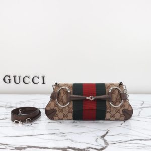 Replica Gucci Horsebit Chain Shoulder Bag Brown 3 Replica Gucci Horsebit Chain Shoulder Bag Brown - best quality luxury bag dupe