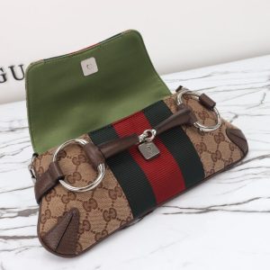 Replica Gucci Horsebit Chain Shoulder Bag Brown 4 Replica Gucci Horsebit Chain Shoulder Bag Brown - top-tier luxury replica shoulder bag
