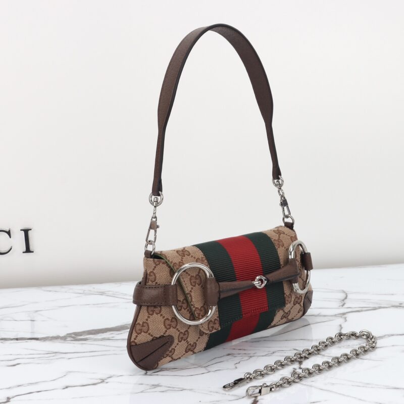 Replica Gucci Horsebit Chain Shoulder Bag Brown 9 Replica Gucci Horsebit Chain Shoulder Bag Brown - high-quality designer bag clone