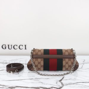 Replica Gucci Horsebit Chain Shoulder Bag Brown 7 Replica Gucci Horsebit Chain Shoulder Bag Brown - premium 1:1 fake handbag model