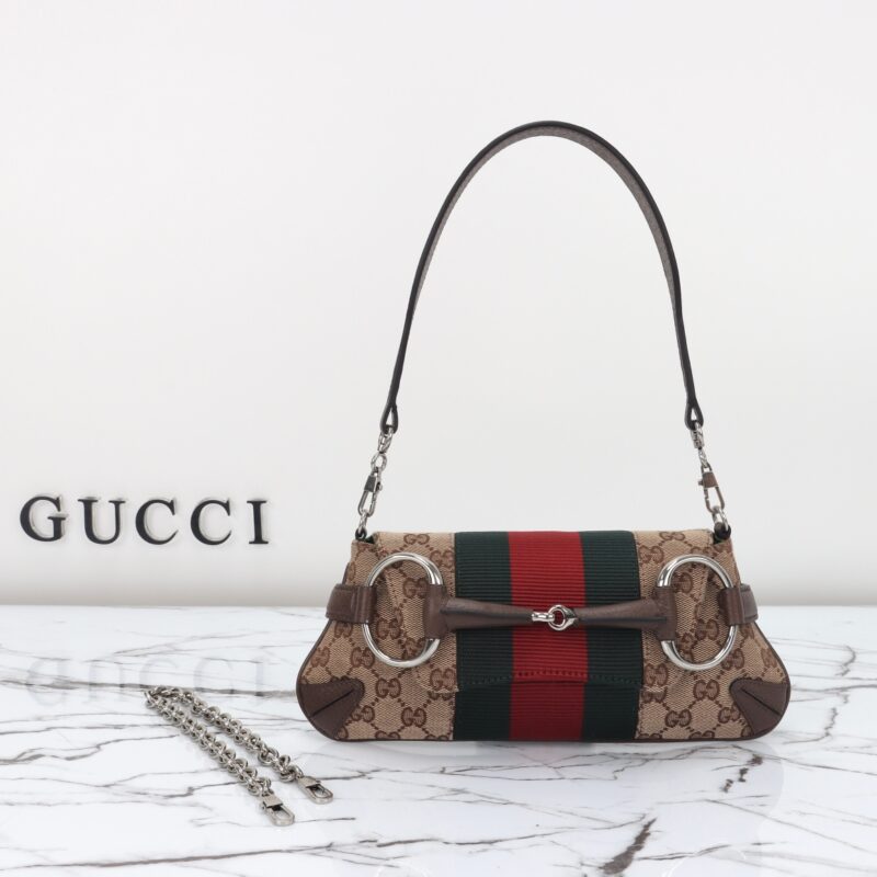 Replica Gucci Horsebit Chain Shoulder Bag Brown 6 Replica Gucci Horsebit Chain Shoulder Bag Brown - top-tier luxury replica shoulder bag