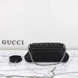 Replica Gucci Horsebit Chain Shoulder Bag Black 8 Replica Gucci Horsebit Chain Shoulder Bag Black - 1:1 designer replica handbag