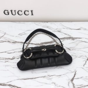 Replica Gucci Horsebit Chain Shoulder Bag Black 9 Replica Gucci Horsebit Chain Shoulder Bag Black - premium-grade designer purse dupe