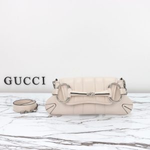 Replica Gucci Horsebit Chain Shoulder Bag White 3 Replica Gucci Horsebit Chain Shoulder Bag White - elite superclone designer purse