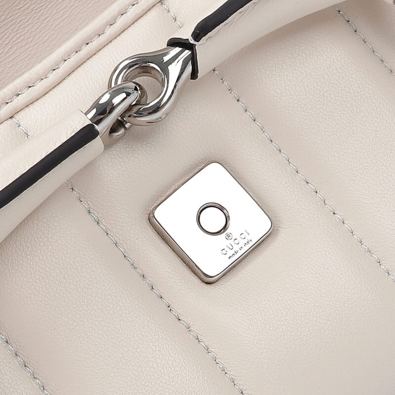 Replica Gucci Horsebit Chain Shoulder Bag White 4 Replica Gucci Horsebit Chain Shoulder Bag White - high-quality designer bag clone