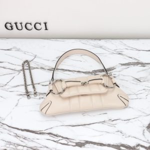 Replica Gucci Horsebit Chain Shoulder Bag White 9 Replica Gucci Horsebit Chain Shoulder Bag White - near-authentic luxury replica handbag