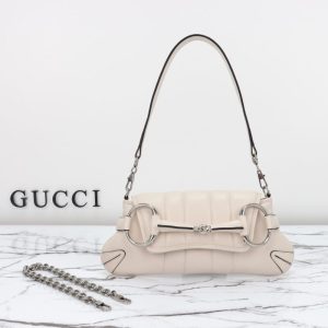 Replica Gucci Horsebit Chain Shoulder Bag White 8 Replica Gucci Horsebit Chain Shoulder Bag White - elite superclone designer purse