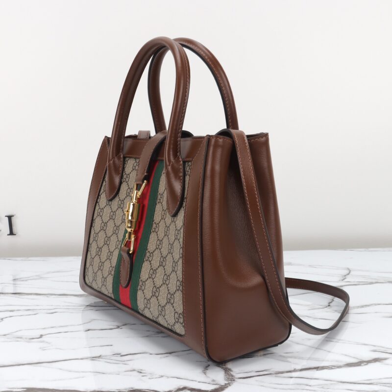 Replica Gucci G Jackie 1961 Brown 5 Replica Gucci G Jackie 1961 Brown - top-tier luxury replica shoulder bag