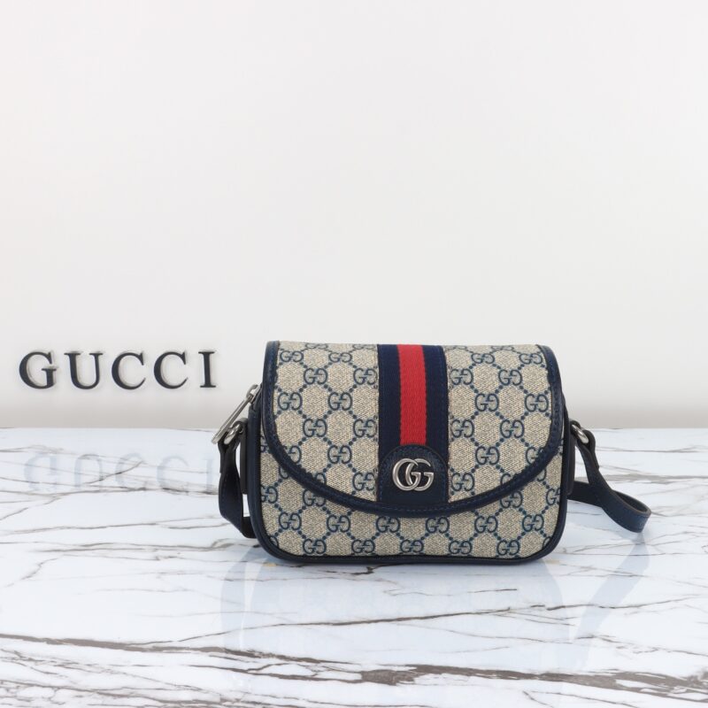 Replica Gucci GUCCI Ophidia GG Shoulder Bag Blue 4 Replica Gucci GUCCI Ophidia GG Shoulder Bag Blue - top-tier luxury replica shoulder bag