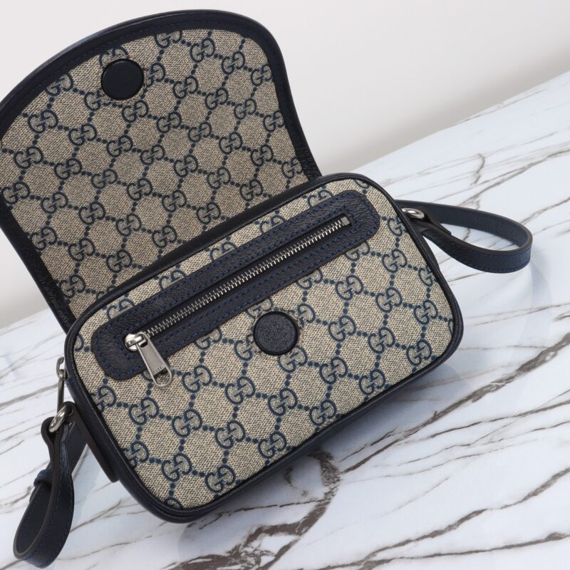 Replica Gucci GUCCI Ophidia GG Shoulder Bag Blue 2 Replica Gucci GUCCI Ophidia GG Shoulder Bag Blue - ultra-realistic fake designer tote