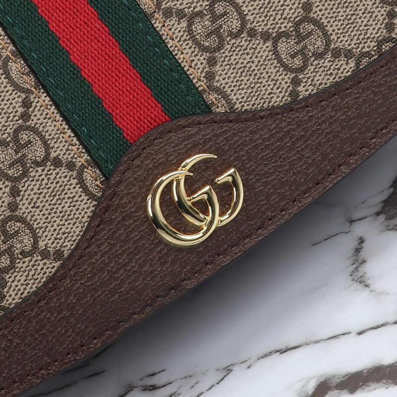 Replica Gucci Ophidia GG Shoulder Bag Brown 3 Replica Gucci Ophidia GG Shoulder Bag Brown - 1:1 designer replica handbag