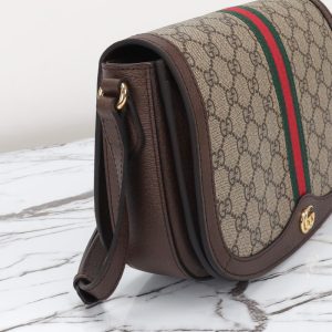 Replica Gucci Ophidia GG Shoulder Bag Brown 6 Replica Gucci Ophidia GG Shoulder Bag Brown - premium 1:1 fake handbag model