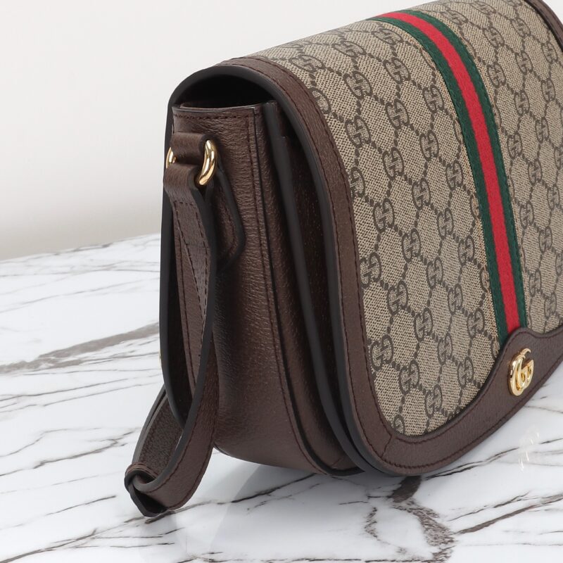 Replica Gucci Ophidia GG Shoulder Bag Brown 6 Replica Gucci Ophidia GG Shoulder Bag Brown - premium 1:1 fake handbag model