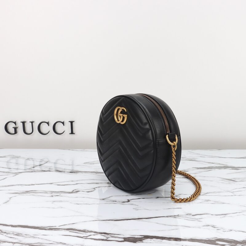 Replica Gucci GG Mormont Round Black 3 Replica Gucci GG Mormont Round Black - 1:1 designer replica handbag