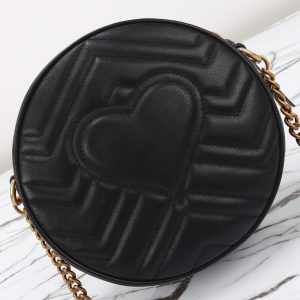 Replica Gucci GG Mormont Round Black 4 Replica Gucci GG Mormont Round Black - near-authentic luxury replica handbag