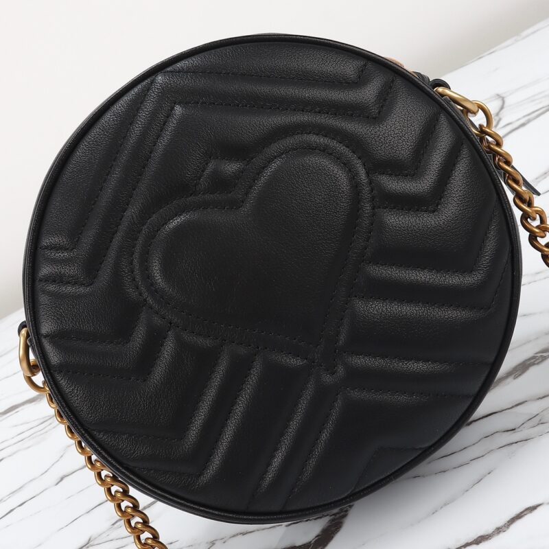 Replica Gucci GG Mormont Round Black 4 Replica Gucci GG Mormont Round Black - near-authentic luxury replica handbag