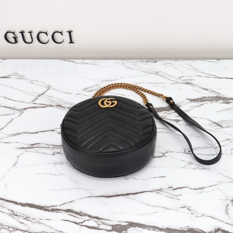 Replica Gucci GG Mormont Round Black 5 Replica Gucci GG Mormont Round Black - premium-grade designer purse dupe